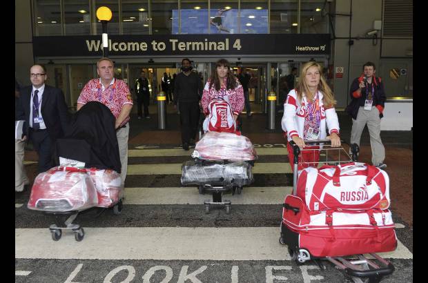 Reuters - Rusia le madrugó a las justas y parte de su grupo ya se encuentra en la Villa Olímpica.