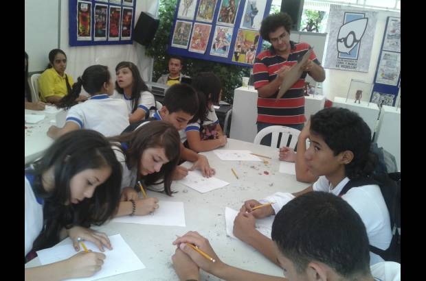 Juan David Montoya - Comic-Teca. Talleres de dibujo cada 40 minutos. Entrada gratuita.
