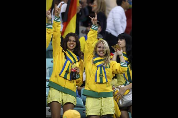 Reuters - La alegr&#237;a de las seguidoras de Australia.