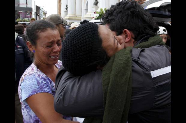 Foto Manuel Saldarriaga, enviado especial - Santa Rosa de Osos se movilizó en solidaridad para acompañar a las familias de las víctimas.