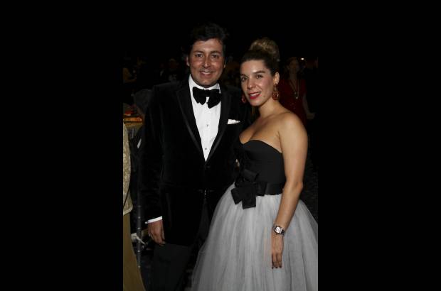 Foto Cámara Lúcida - Juan Carlos Giraldo, de Ralph Lauren y Valentino, y Manuela Espinal, de la revista Fucsia.