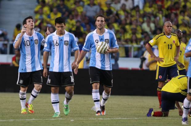 Juan Antonio Sánchez - Lionel Messi celebra el triunfo de su Selección.