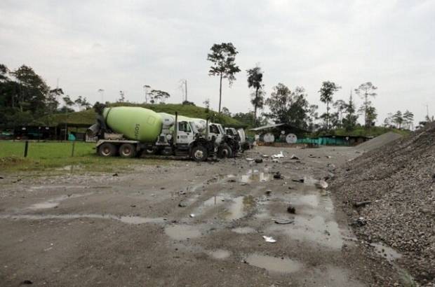 Cortes&#237;a - l Frente 48 de las Farc se le atribuyen estos atentados que no dejaron v&#237;ctimas ni heridos.