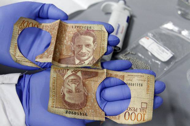 Donaldo Zuluaga - Estos fueron los billetes de los cuales se extrajo la muestra secuenciada.