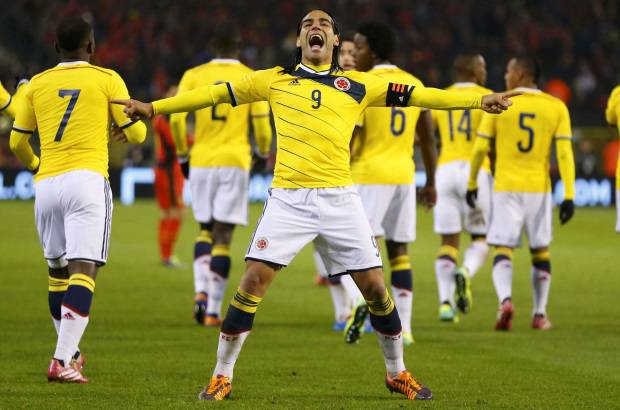 REUTERS - Los goles fueron anotados por Radamel Falcao García y Víctor Ibarbo, debutante en la selección de Pekerman.