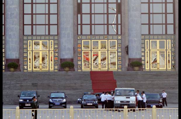 AFP - 29 de mayo de 2014. La Gran Sala del Pueblo en Tiananmen.