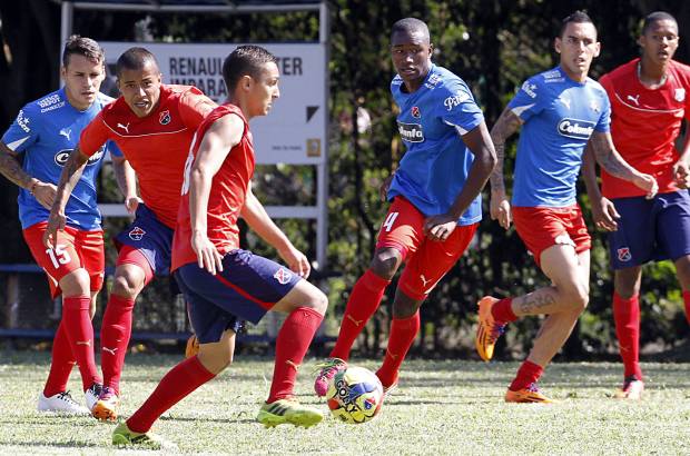 FOTO DONALDO ZULUAGA - Por su parte, el equipo rojo contin&#250;a con sus entrenamientos con vistas al duelo de este mi&#233;rcoles ante Jaguares por la Copa Postob&#243;n.