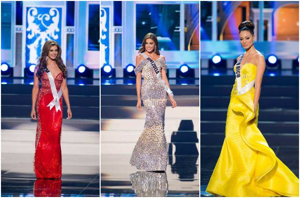 Reuters - Erin Brady, Miss Estados Unidos; Gabriela Isler, Miss Venezuela y Monic P&#233;rez, Miss Puerto Rico.