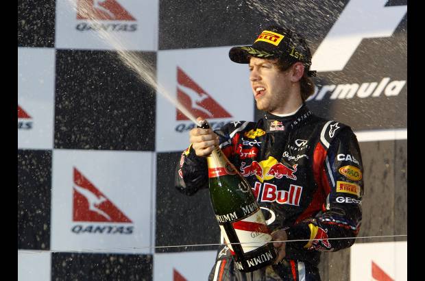 AP - El alem&#225;n Sebastian Vettel (Red Bull) se impuso en el Gran Premio de Australia, primera carrera del campeonato del mundo de F&#243;rmula Uno.