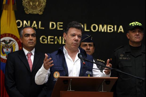 Colprensa - El presidente Santos destac&#243; el importante golpe contra la delincuencia organizada en el pa&#237;s.