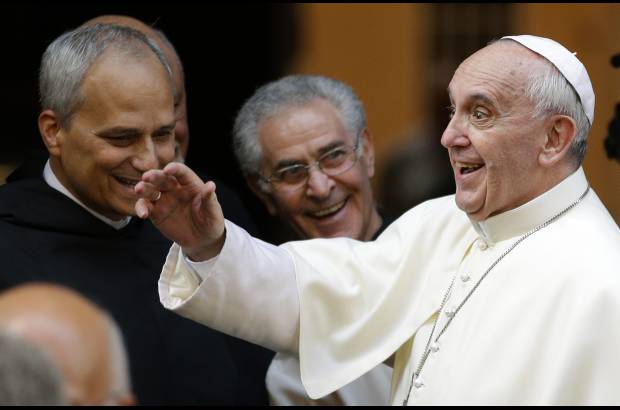 Reuters - El Papa Francisco realiza una visita privada a la iglesia de San Agust&#237;n en Roma.