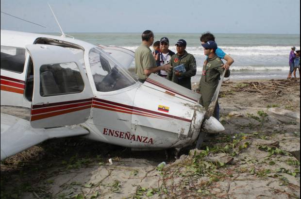 Rafael Polo, Colprensa - Tanto el estudiante como su instructor resultaron ilesos tras la emergencia.