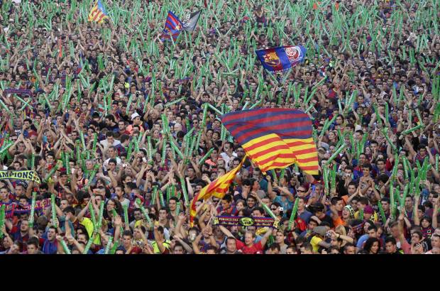 Reuters - El triunfo lo logró con los goles de su tridente de atacantes: Messi, Pedro Rodríguez y David Villa, puntas de lanza de un torrente ofensivo que, hoy por hoy, luce imparable.