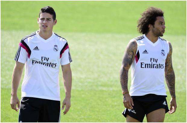 Afp - Lo mismo sucedi&#243; con el colombiano James Rodr&#237;guez, el brasile&#241;o Marcelo (ambos en la foto) y los alemanes Kroos y Khedira.