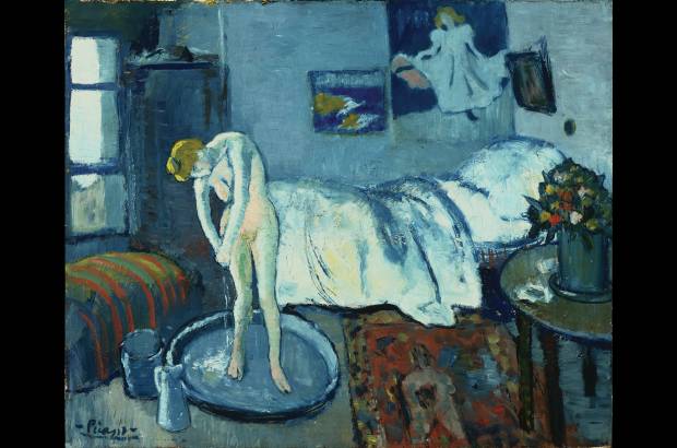 AP - Esta es la obra La habitaci&#243;n azul de Pablo Picasso, pintada por el artista en 1901.