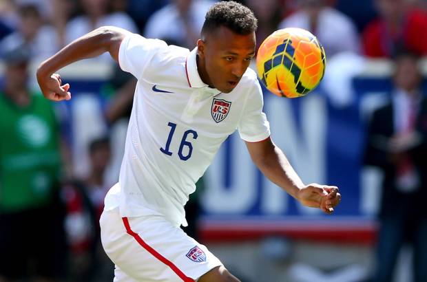 FOTO AFP - Julian Wesley Green, delantero del Bayern Múnich, jugará con la selección de Estados Unidos su primer Mundial a los 19 años (06-06-1995), siendo el tercer jugador más joven del certamen.