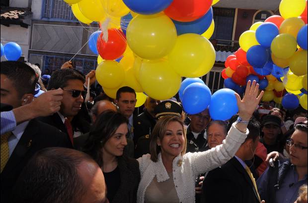 Colprensa - Noemí Sanín se mostró optimista.