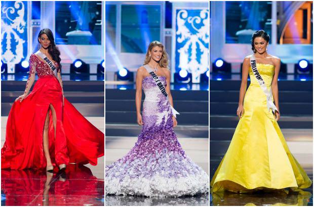 Reuters - Apostaron por el color Alexia Viruez, Miss Bolivia; Amy Willerton, Miss Gran Breta&#241;a y Ariella Arida, Miss Filipinas.