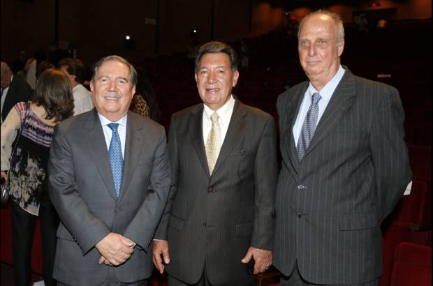 Fotos juan antonio sánchez - Guillermo Botero, presidente nacional de Fenalco; Carlos Gutiérrez y Óscar Duperly Arango.