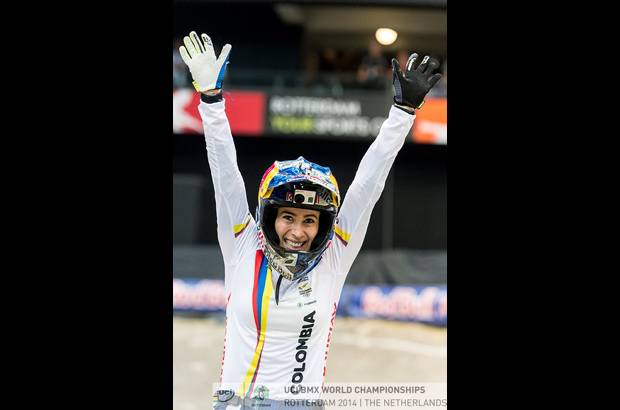 Cortes&#237;a - Paj&#243;n hab&#237;a ganado el s&#225;bado medalla de bronce en la prueba por tiempos. Esta vez se llev&#243; el oro en la final &#233;lite femenina en el Mundial que se disputa en Rotterdam, Holanda.