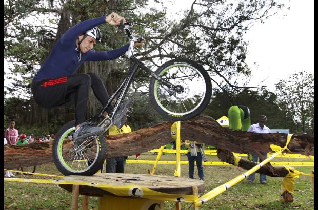 Donaldo Zuluaga - Los amantes del biketrial dieron un espect&#225;culo por todo lo alto.