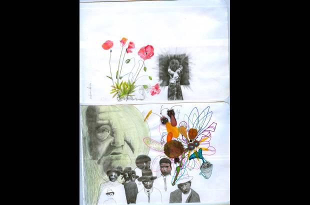- Juan David Tob&#243;n presenta este collage de dibujos.