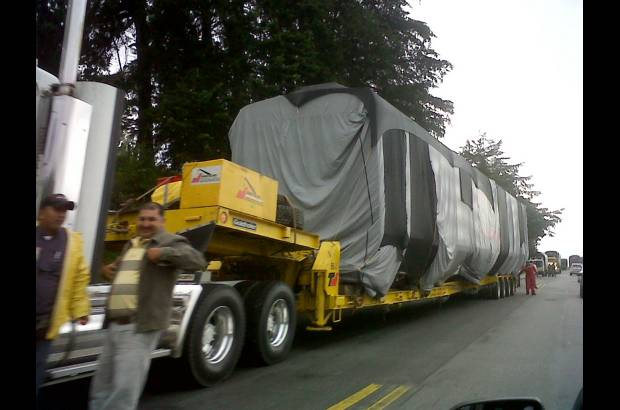 Jos&#233; Fernando Serna - Cuatro tractomulas que traen los nuevos vagones del metro de Medell&#237;n ya se encuentran en el municipio de Yarumal, a 120 kil&#243;metros de la capital antioque&#241;a.