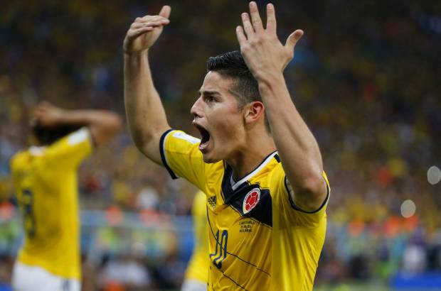 FOTOS JUAN ANTONIO S&#193;NCHEZ - La Selecci&#243;n Colombia se impuso con solvencia 2-0 a Uruguay y se clasific&#243; para los cuartos de final con un doblete de James Rodr&#237;guez. El viernes se enfrentar&#225; al anfitri&#243;n Brasil en Fortaleza a las 3:00 de la tarde.