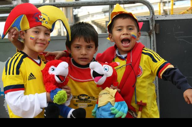 Hern&#225;n Vanegas - Bambuco, la mascota, fue muy solicitada por los peque&#241;os.