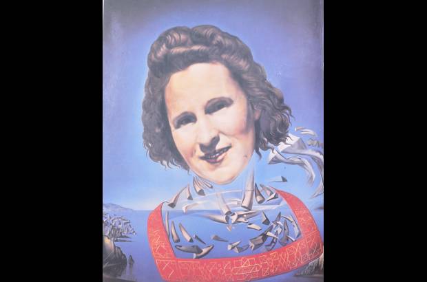 Cortes&#237;a - En 1934 se casa por lo civil con Gala, musa del artista y cuyo verdadero nombre era Elena Ivanovna Diakonova. Aqu&#237; un retrato hecho por Dal&#237;.