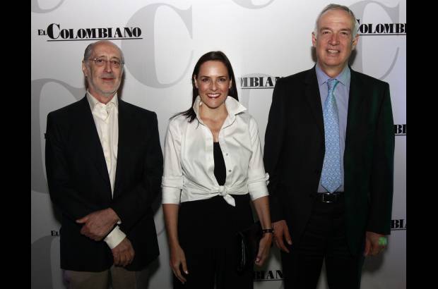 Edwin Bustamante Restrepo - Adriana González, gerente de Medellín Convention & Visitors Bureau y Federico Restrepo Posada, gerente de EPM, en compañía de Jaime Orozco.