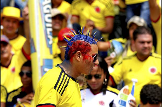 FOTO JUAN ANTONIO SÁNCHEZ - No importaba la pinta, la idea era acompañar a la Selección.