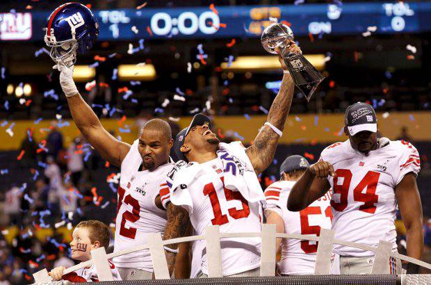 Reuters - Los Giants de Nueva York se proclamaron campeones del XLVI Super Bowl al vencer por 21-17 a los Patriots de Nueva Inglaterra.