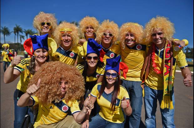 AFP - Desde varias ciudades de Colombia llegaron los hinchas para el juego con Costa de Marfil que dejó a la Selección con un pie en octavos de final.