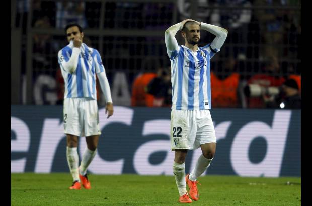 Reuters - Málaga, que estuvo dos veces arriba y pasaba con el empate, se fue frustrado.