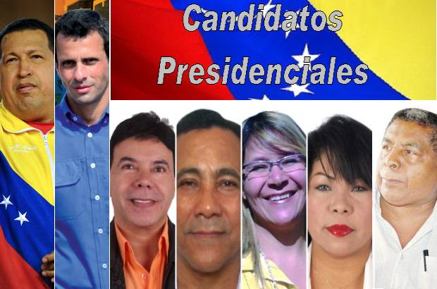 Cortes&#237;a - El 7 de octubre los venezolanos elegir&#225;n a su Presidente para el per&#237;odo 2013-2019. Son 7 candidatos.