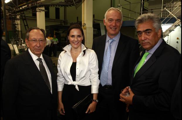 Edwin Bustamante Restrepo - Juan Gómez Martínez, Adriana González (gerente de Medellín Convention & Visitors Bureau), Federico Restrepo (gerente de EPM) y Juan Manuel Del Corral.