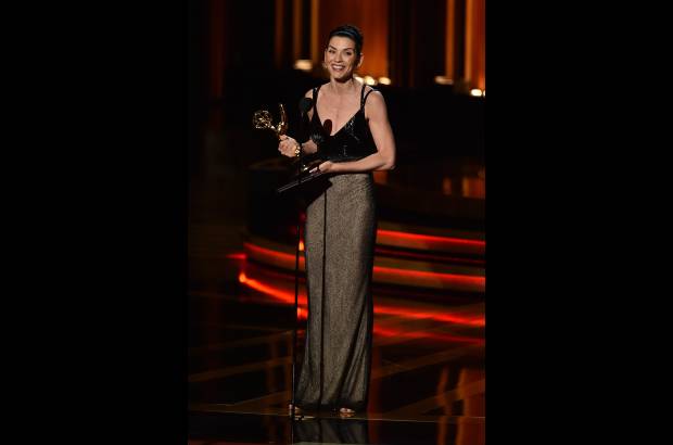AFP - Otra habitual vencedora de estas ceremonias, Julianna Margulies, se impuso como mejor actriz dramática por "The Good Wife".