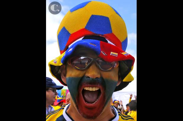 FOTO JUAN ANTONIO S&#193;NCHEZ, ENVIADO ESPECIAL A BRASIL - Los aficionados que viajaron a territorio carioca para presenciar los partidos de la Selecci&#243;n hicieron sentir al equipo como en el Metropolitano, un gesto que Colombia respondi&#243; con tres goles.