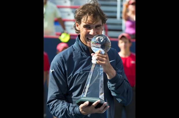 AP - Con el de Montreal, Nadal sumó lo un nuevo título los triunfos en Roland Garros, los Masters 1.000 de Roma, Madrid e Indian Wells y los torneos de Barcelona, Acapulco y Sao Paulo.