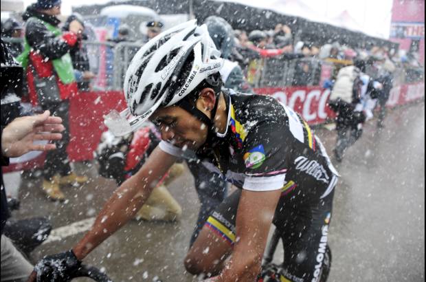 AP - Fabio Duarte se ubic&#243; 28 en la general a 45 minutos y 39 segundos de Nibali.