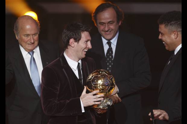 Reuters - El atacante del Barcelona de Espa&#241;a y la selecci&#243;n argentina, de 24 a&#241;os, super&#243; a su compa&#241;ero Xavi y al delantero del Real Madrid Cristiano Ronaldo.