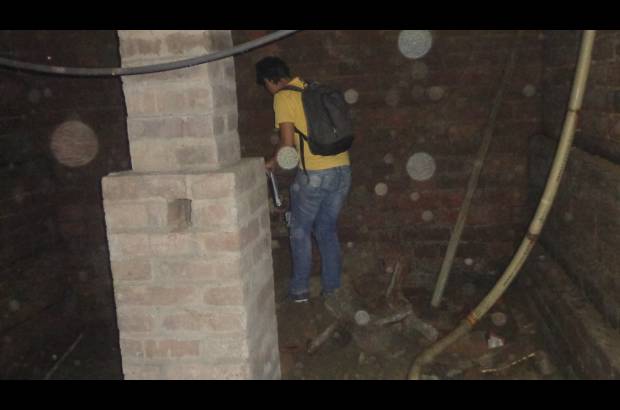 Cortes&#237;a John Alex&#225;nder G&#243;mez Usme - La estructura incluye tambi&#233;n lo que parecen ventanas, a pesar de haber sido construida la estructura bajo tierra.