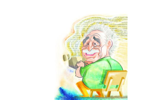 Ilustración Esteban París - 1985. Cambia la máquina de escribir por el computador.