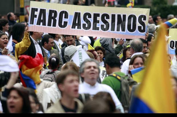 Colprensa - &quot;Nosotros representamos a toda Colombia. Yo no tengo un familiar secuestrado pero estoy aqu&#237; para decir que ya hemos tenido suficiente tolerancia con la guerrilla, no m&#225;s&quot;, dijo Rub&#233;n Casta&#241;o, un ingeniero de 44 a&#241;os, en Bogot&#225;.