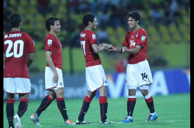 Colprensa - Luego que Mohamed Ghazi abrió el marcador a los 31 minutos, Ibrahim dio su clínica de goles a los 60, 62 y 82 en el abultado triunfo egipcio.