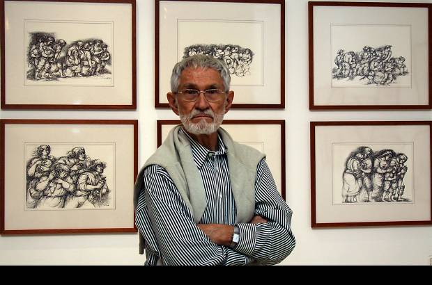 Foto Julio C&#233;sar Herrera - La obra del maestro An&#237;bal Gil se expone en la C&#225;mara de Comercio El Poblado.