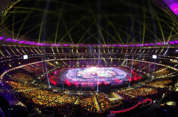 Reuters - Imagen de la impresionante ceremonia de clausura del Mundial.