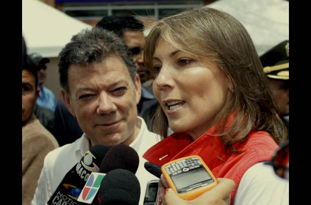 Colprensa - Juan Manuel Santos estuvo acompañado de su esposa María Clemencia.