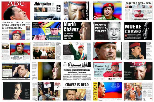 Cortes&#237;a - As&#237; titularon los diarios m&#225;s importantes del mundo la noticia sobre la muerte del Presidente de Venezuela Hugo Ch&#225;vez.